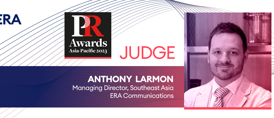 Anthony Larmon joins judging panel of PR Awards Asia 2023